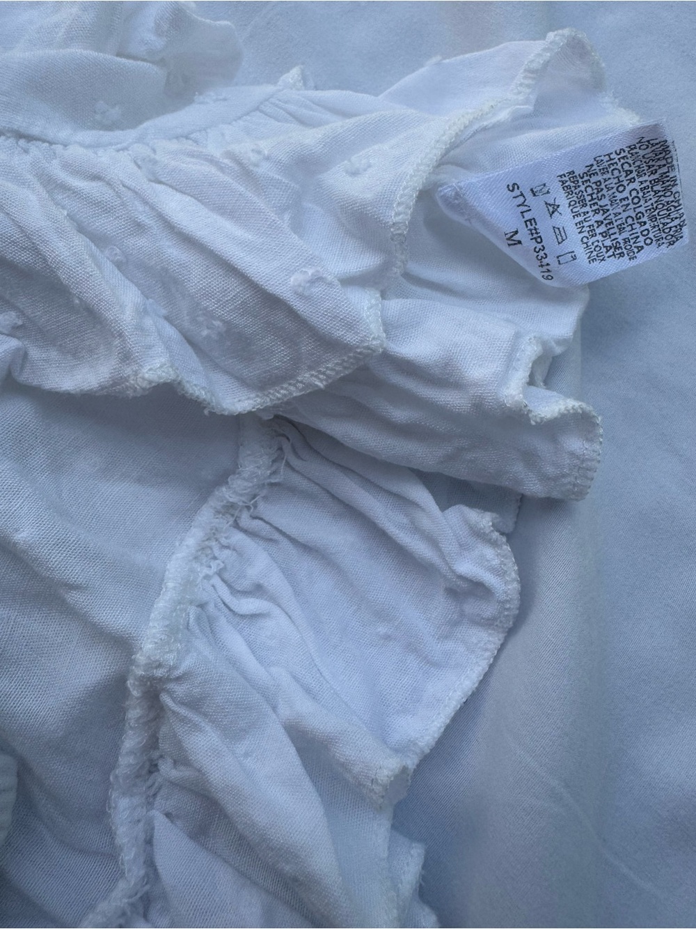 Altar’d State Rally Ruffle Mini Skort White Women’s Size M - Picture 6 of 8